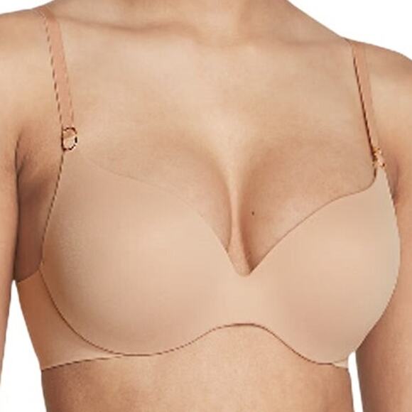 Victoria's Secret Light Push-Up Perfect Shape Bra Adjustable Comfort Tan 34D - Picture 1 of 7
